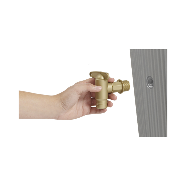 Zbiornik na deszczówkę Vaso 2w1 Decor 220L cynkowoszary