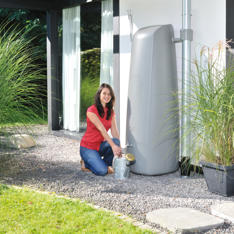 Zbiornik na deszczówkę Elegance 400 l szary OUTLET