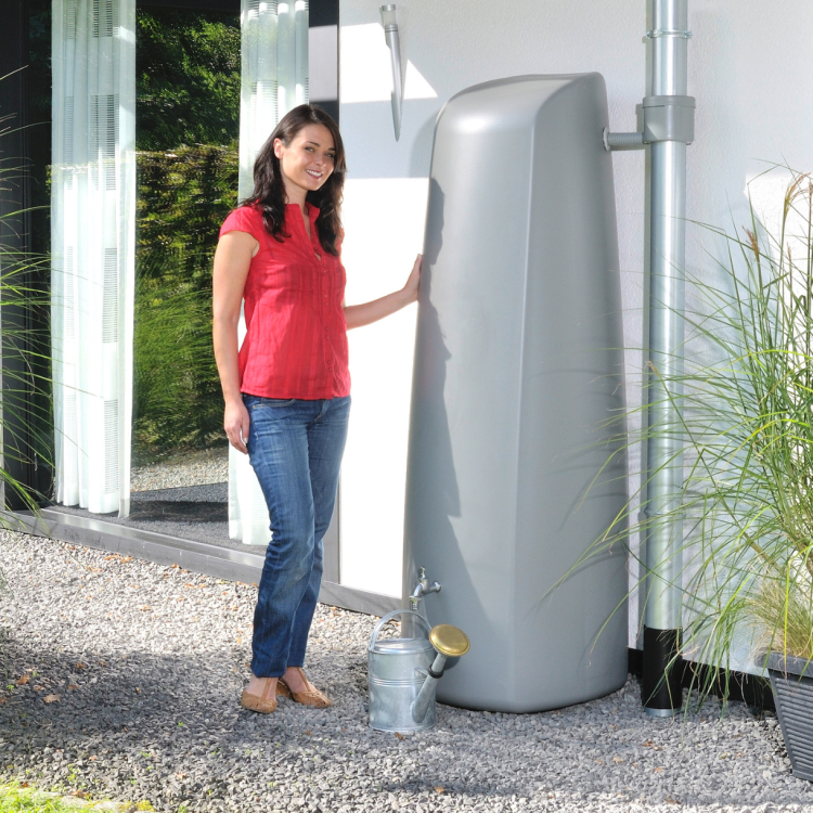 Zbiornik na deszczówkę Elegance 400 l szary OUTLET