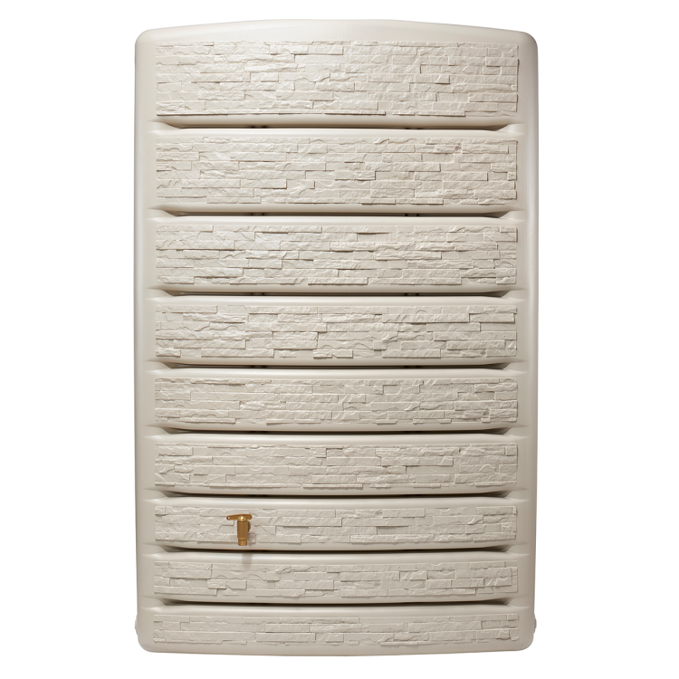 Zbiornik na deszczówkę Extra Slim Stone Decor 400 l przyścienny
