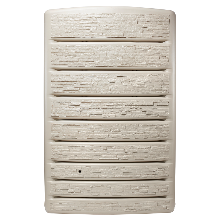 Zbiornik na deszczówkę Extra Slim Stone Decor 400 l przyścienny