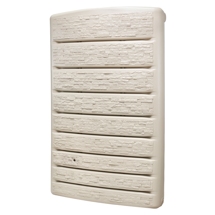 Zbiornik na deszczówkę Extra Slim Stone Decor 400 l przyścienny