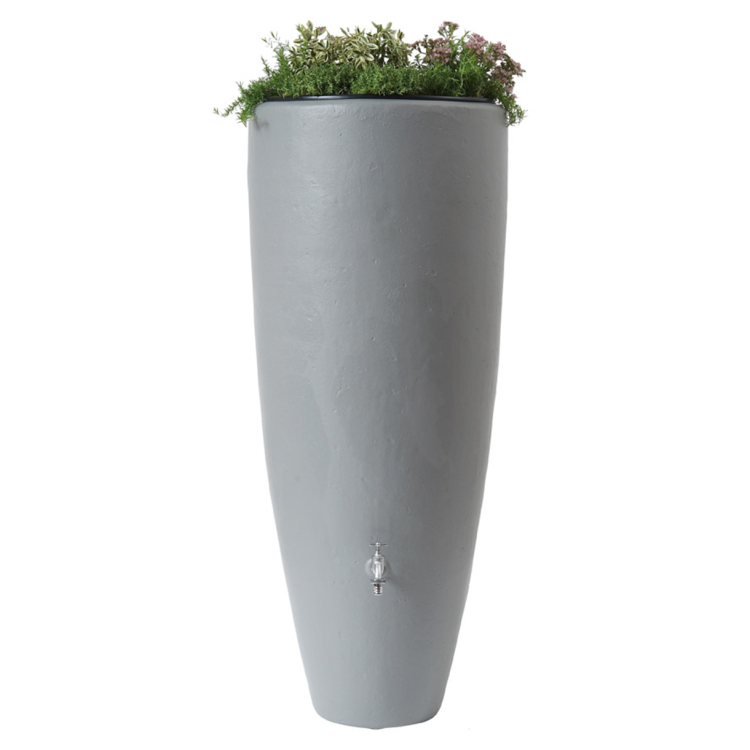 Zbiornik na deszczówkę 2w1 – 300 l szary cynkowy